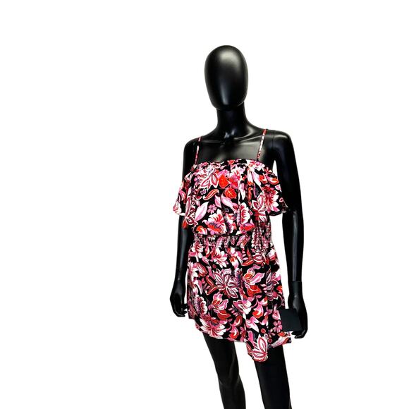 Lulus Sweet Treasure Floral Smocking Waist Romper Sz XL NWT - Picture 8 of 8